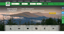 Desktop Screenshot of hotel.sepetna.cz